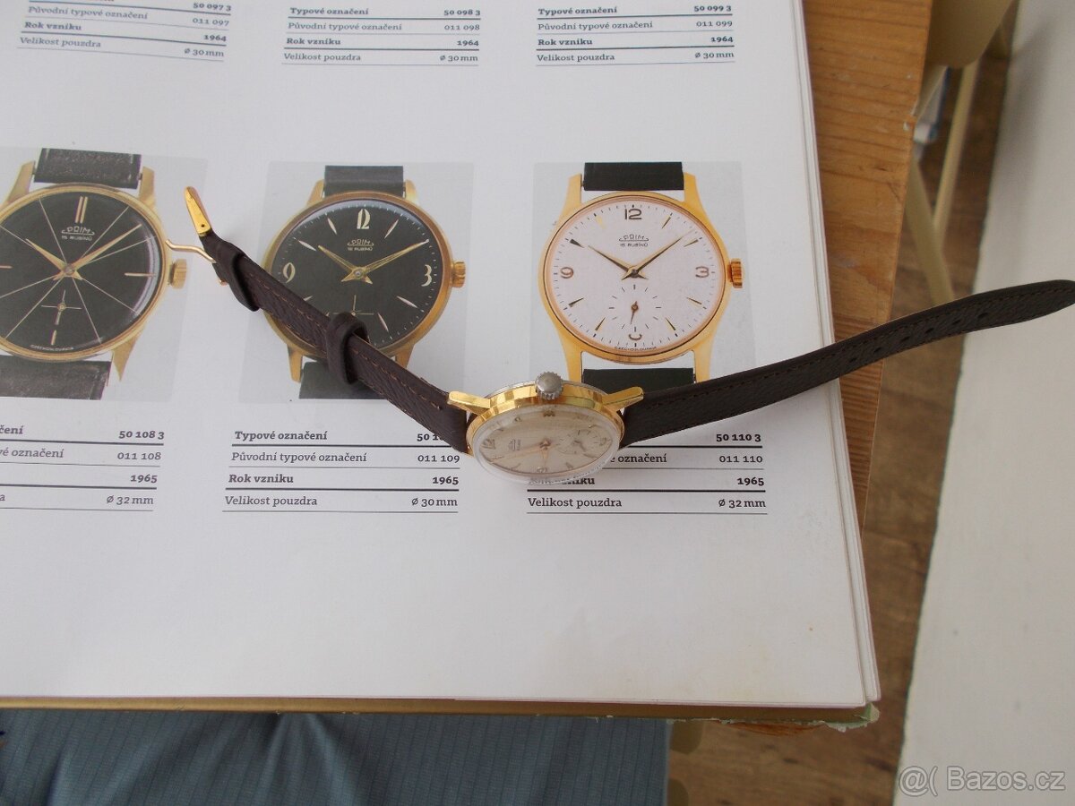 pekne funkcni zlacene hodinky prim Mřížky rok 1965 - 6