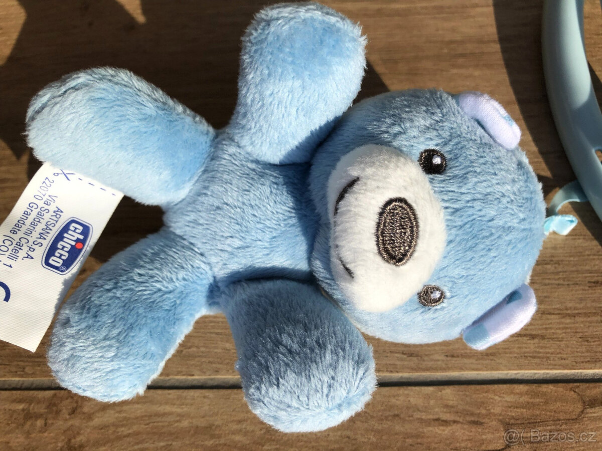 CHICCO kolotoč nad postýlku - modrý - 6