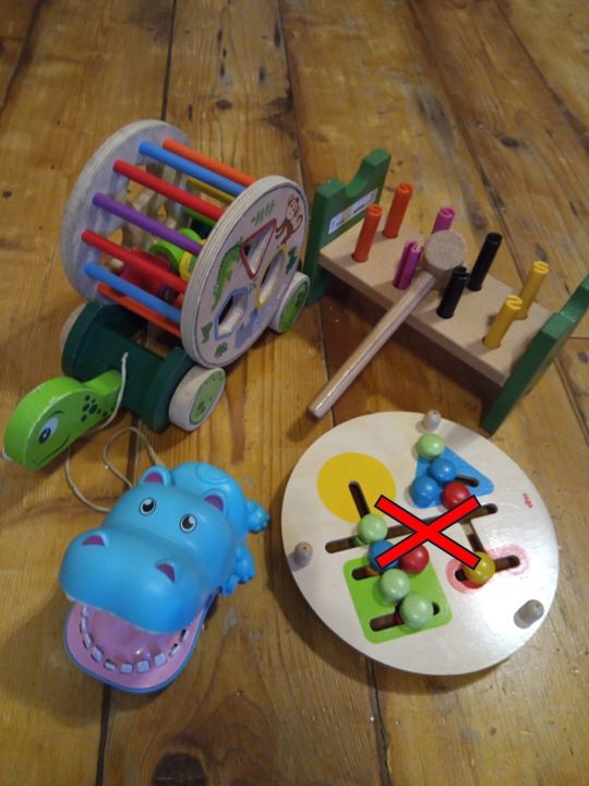 hračky, dřevěné, motorické, emoce pro malé děti - 6