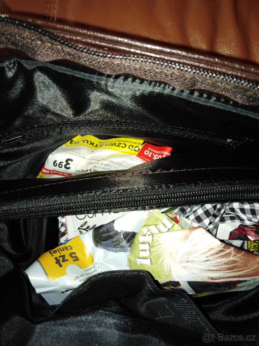 Elegantní kabelka tmavě hnědá - 6