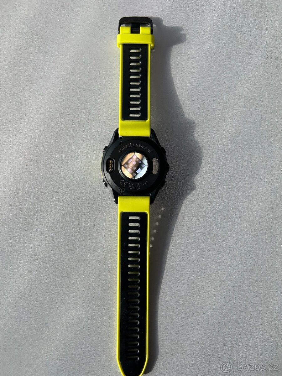 Silikonový řemínek GARMIN 22mm Amp Yellow/Black - 6