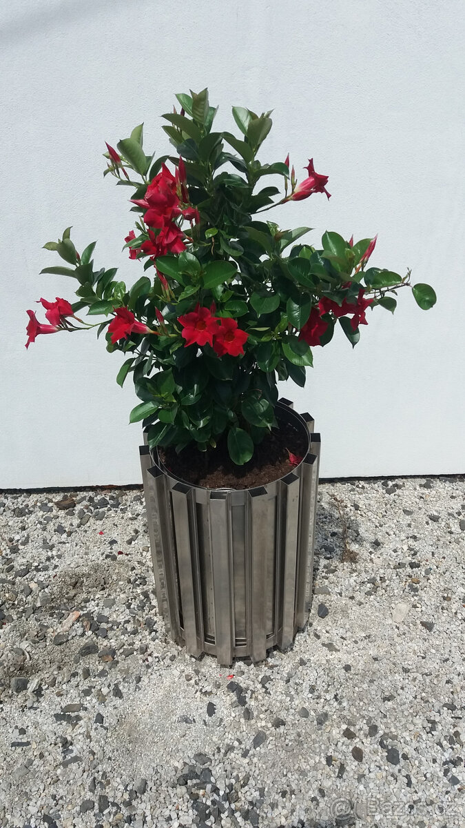 Nerezový květináč / odpadkový koš - 6