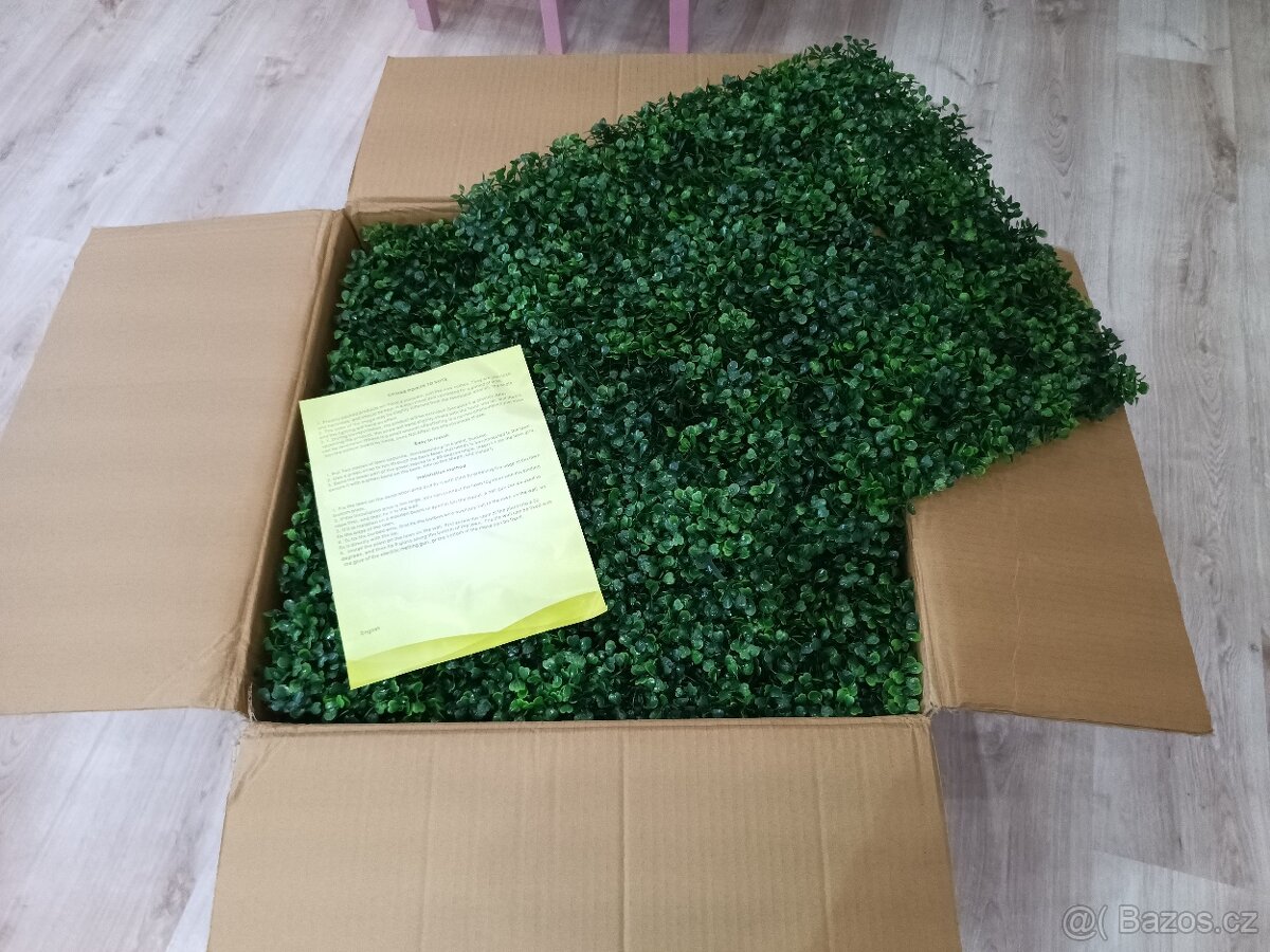 Sada umělých panelů Boxwood – 24 ks 50x50cm - 6
