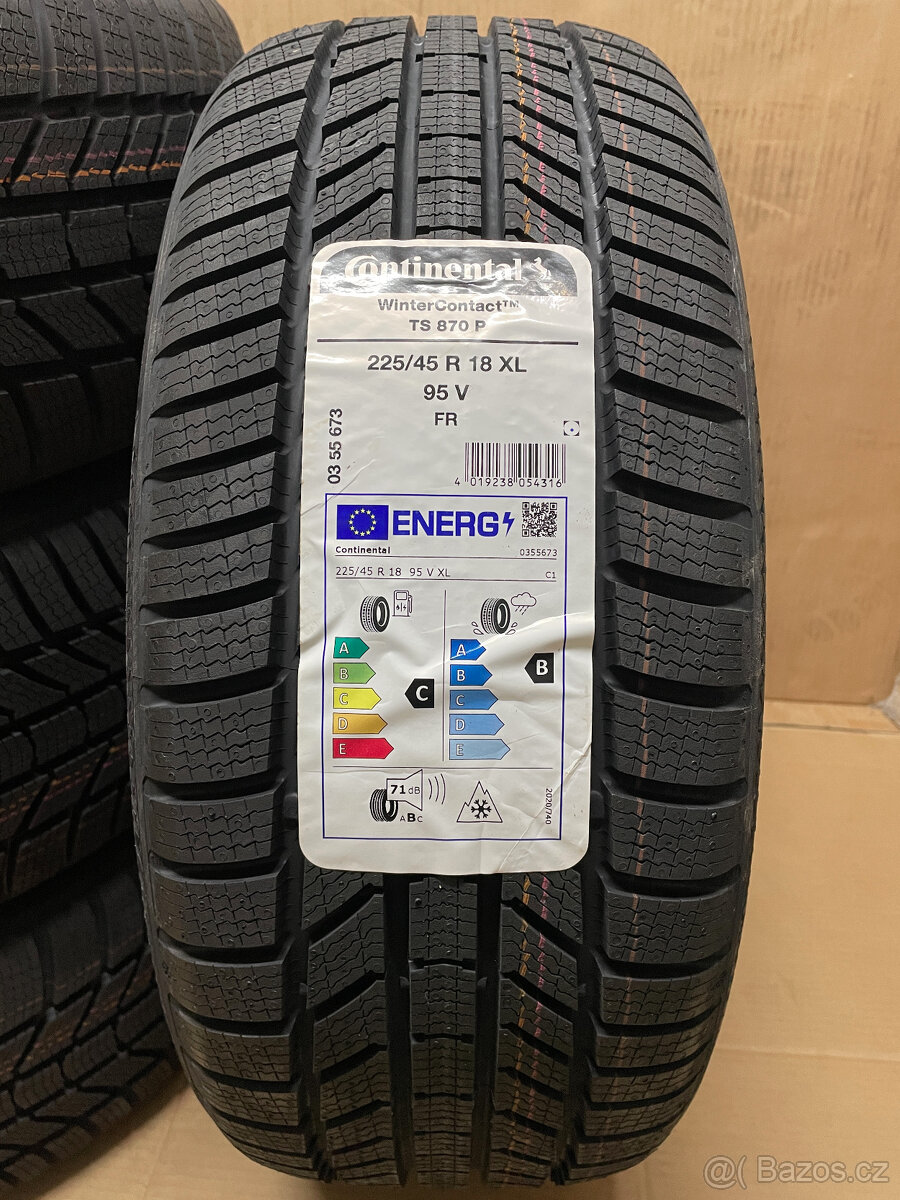 NOVÉ ZIMNÍ CONTINENTAL WC TS870P 225/45/18 95V XL FR DOT2024 - 6