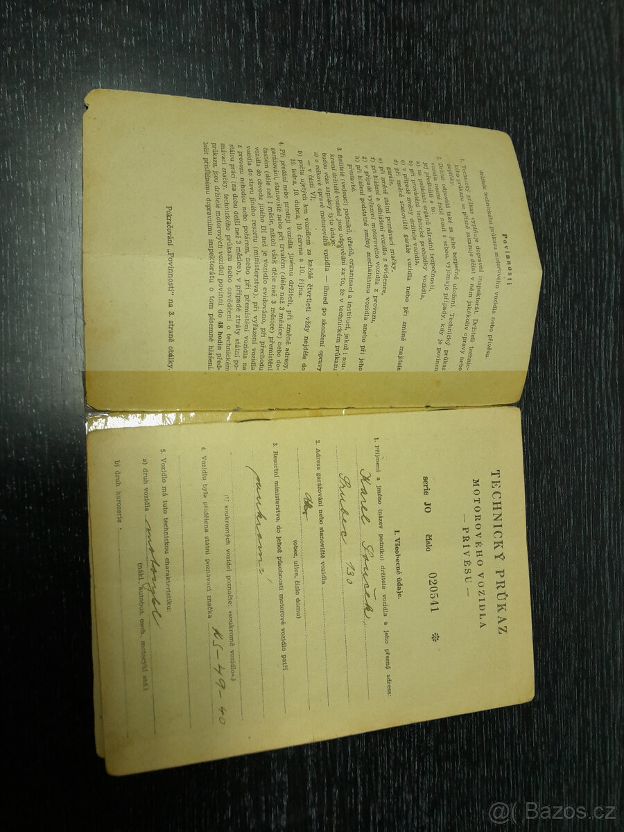 ČZ 175 předválečná - původní nikdy neren. stav, doklady CZ - 6