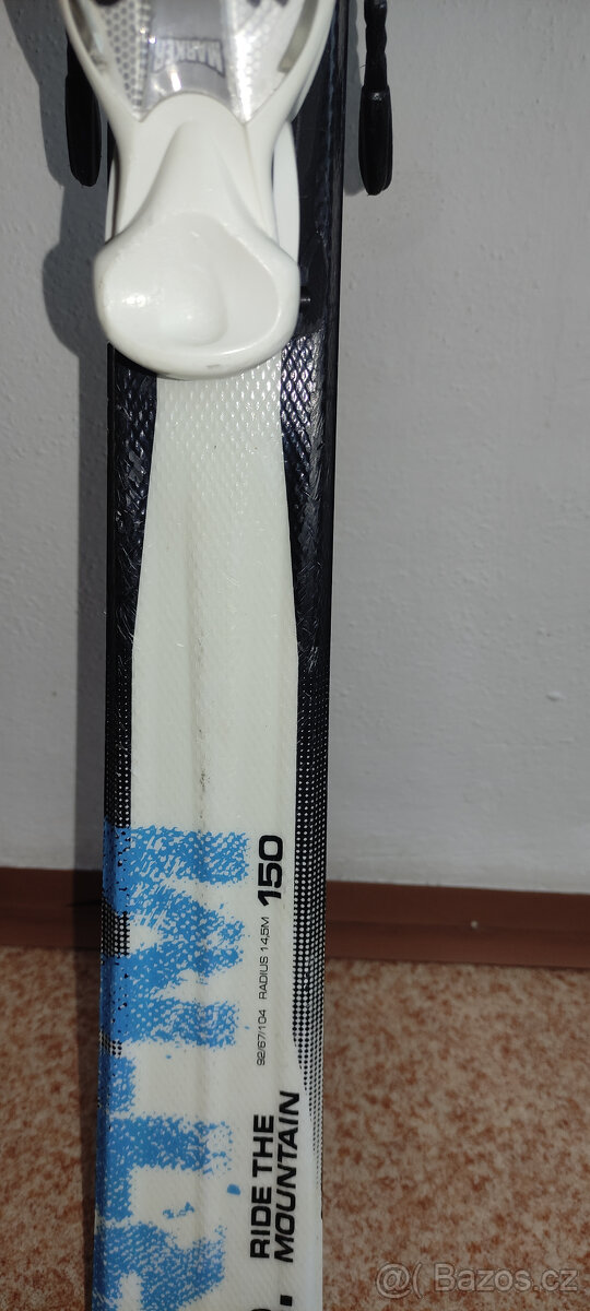 Lyžařský set Völkl RTM 150 cm + vázání Marker + hůlky - 6