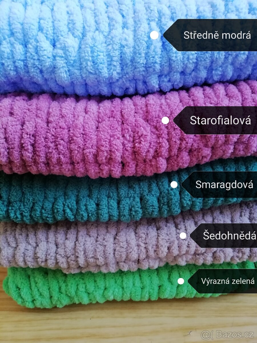 Nová měkká pletená deka puffy - 6
