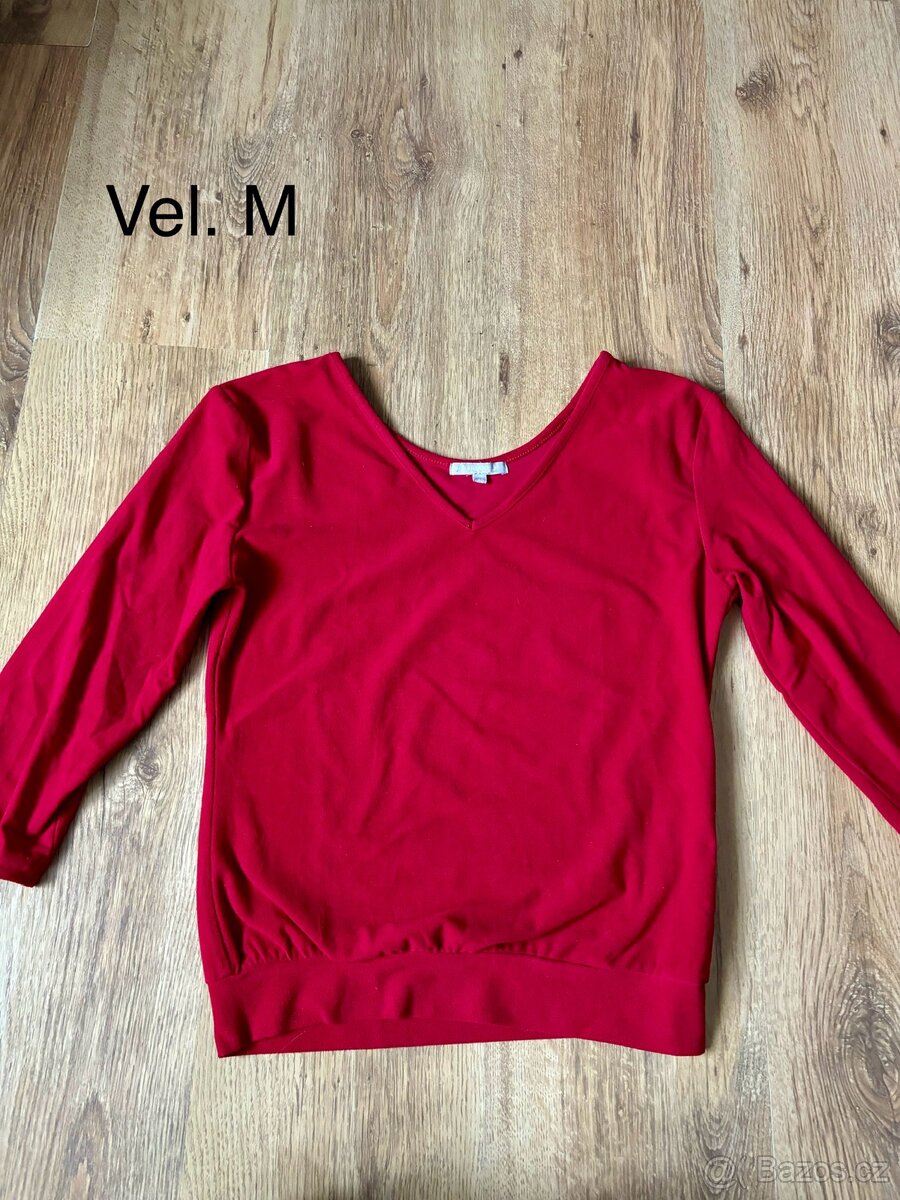 Kardigan, košile, svetr, mikinové šaty, vel. M - 6