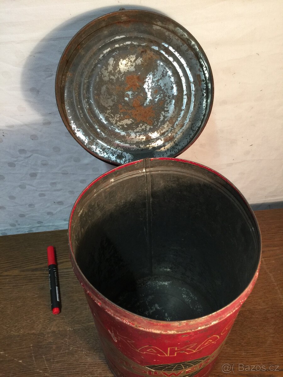 Stollwerck Kakao Bratislava velká plechovka - dóza z obchodu - 6