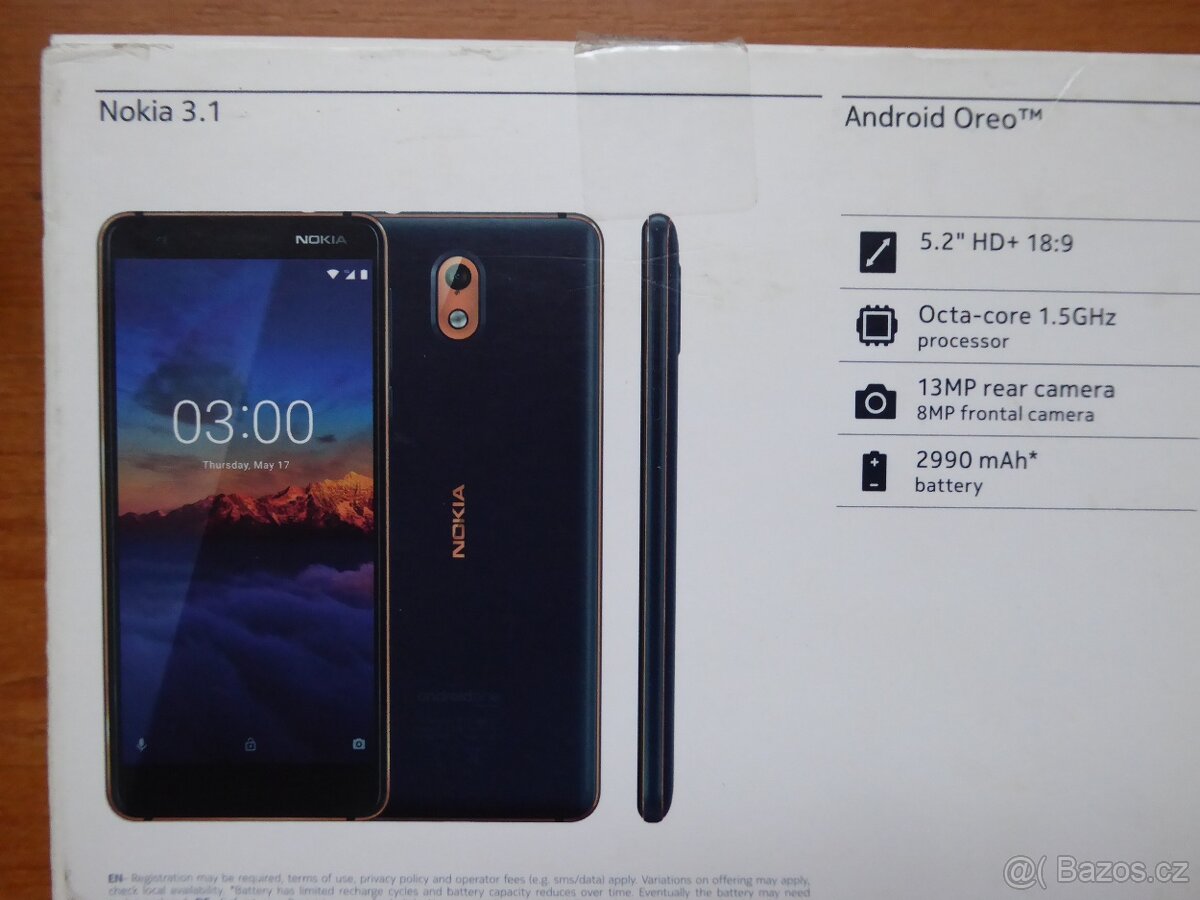 Telefon Nokia 3.1 Dual SIM - nový - 6
