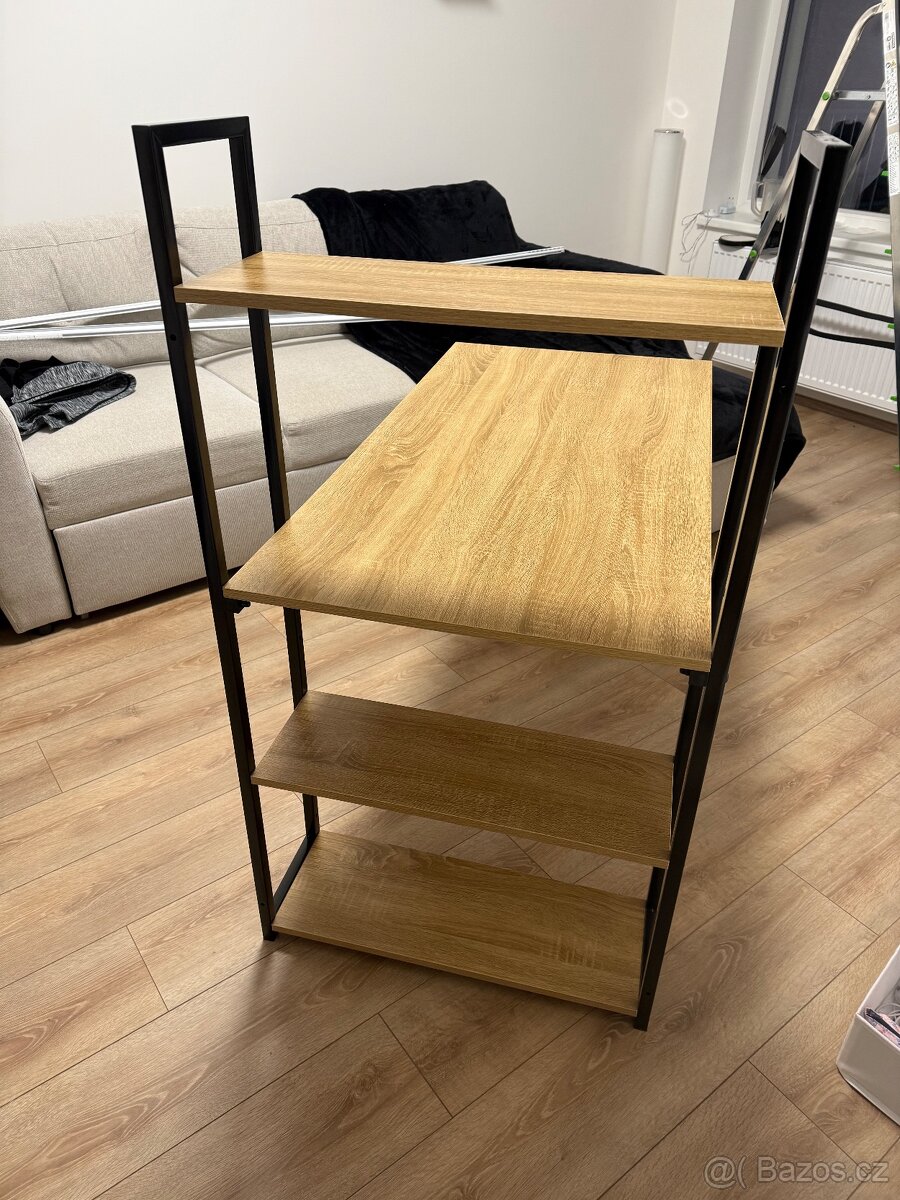 Pracovní stůl s policemi - 6