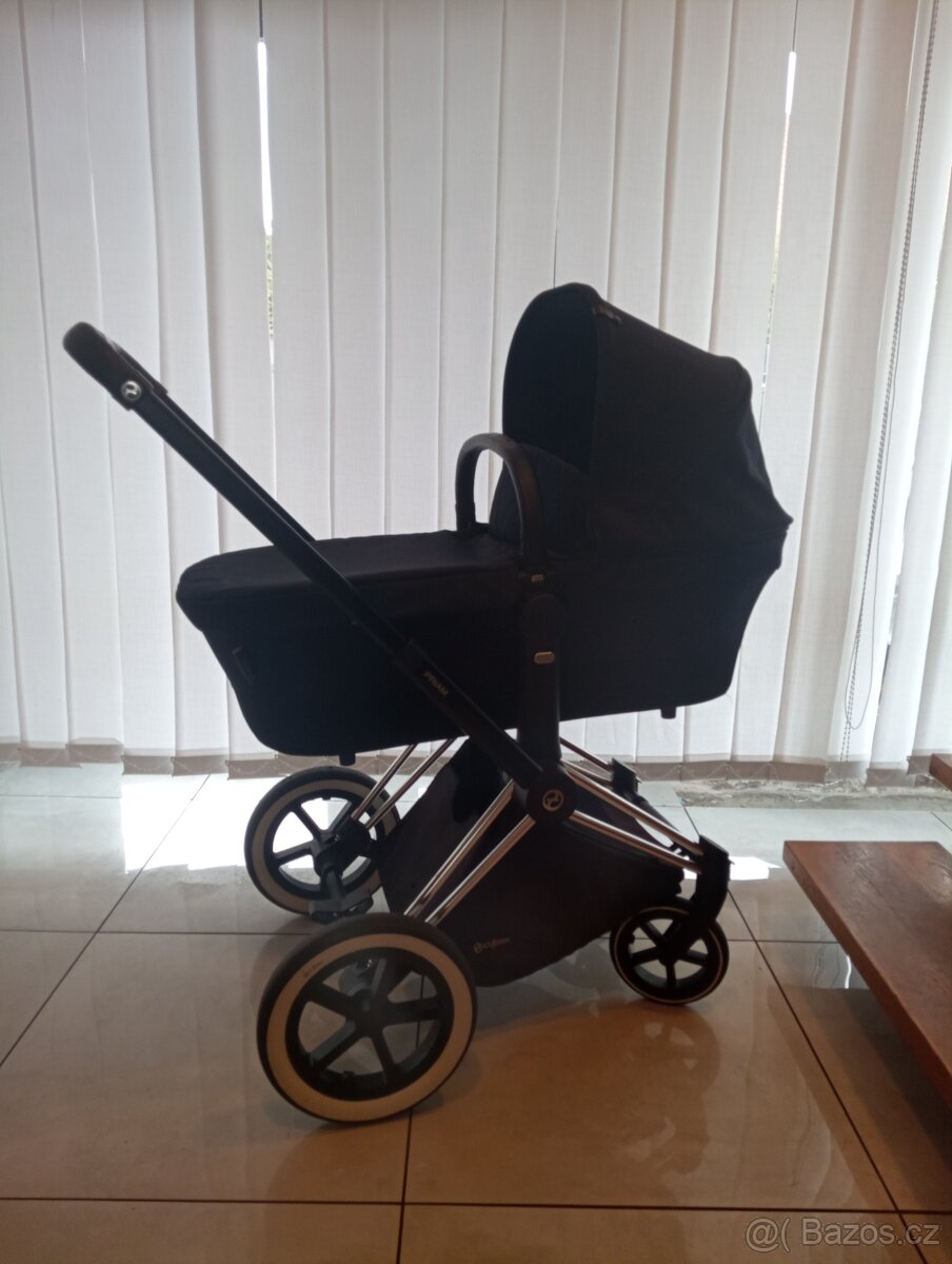 Cybex Priam Black 3v1 + polohovací autosedačka Cybex - 6