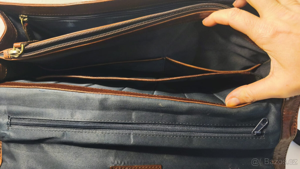 Kožená pánská aktovka LEONHARD HEYDEN Cambridge - hnědá - 6