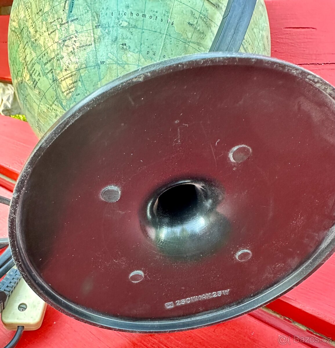 RETRO starý GLOBUS svítí - 6