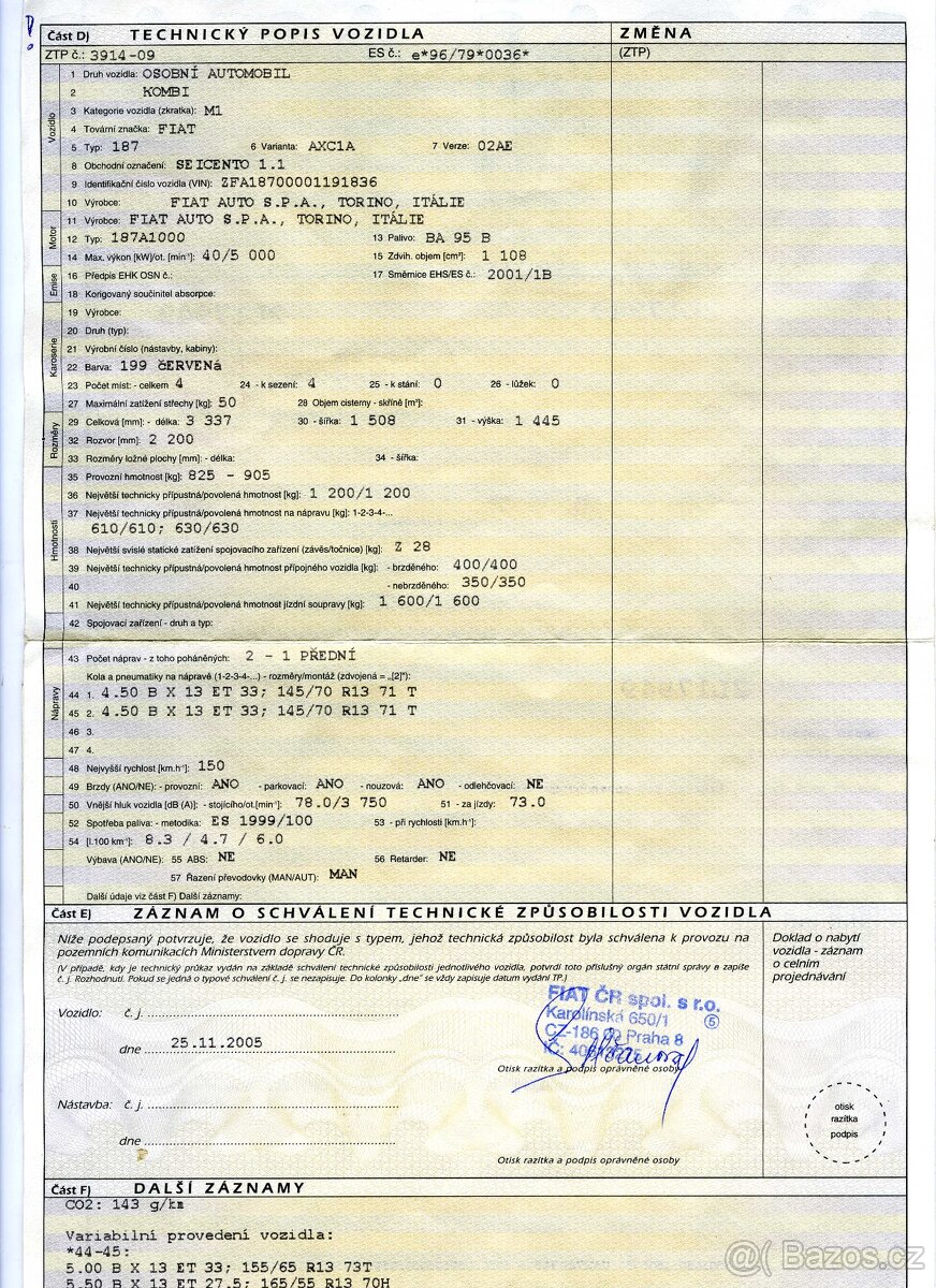 Fiat Seicento 1.1 BOURANÉ – na díly / opravu - 6