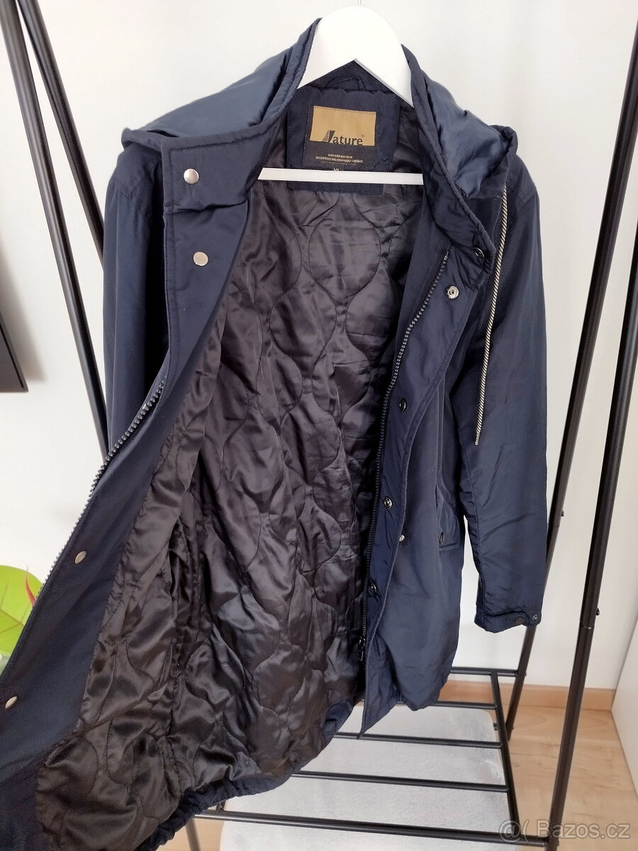 Pánská tmavě modrá podzimní / zimní bunda vel XL - 6