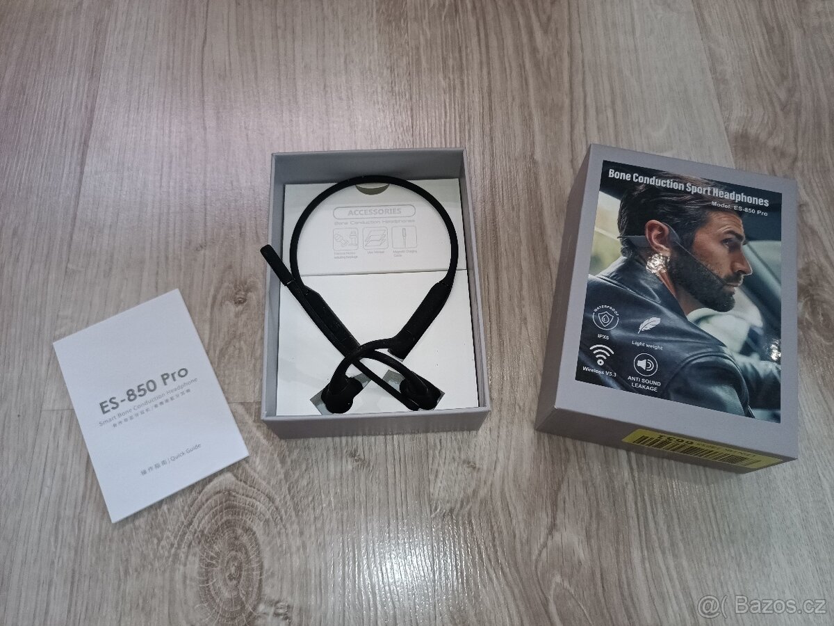 Sluchátka Bone Conduction ES-850 PRO IPX6 - 6