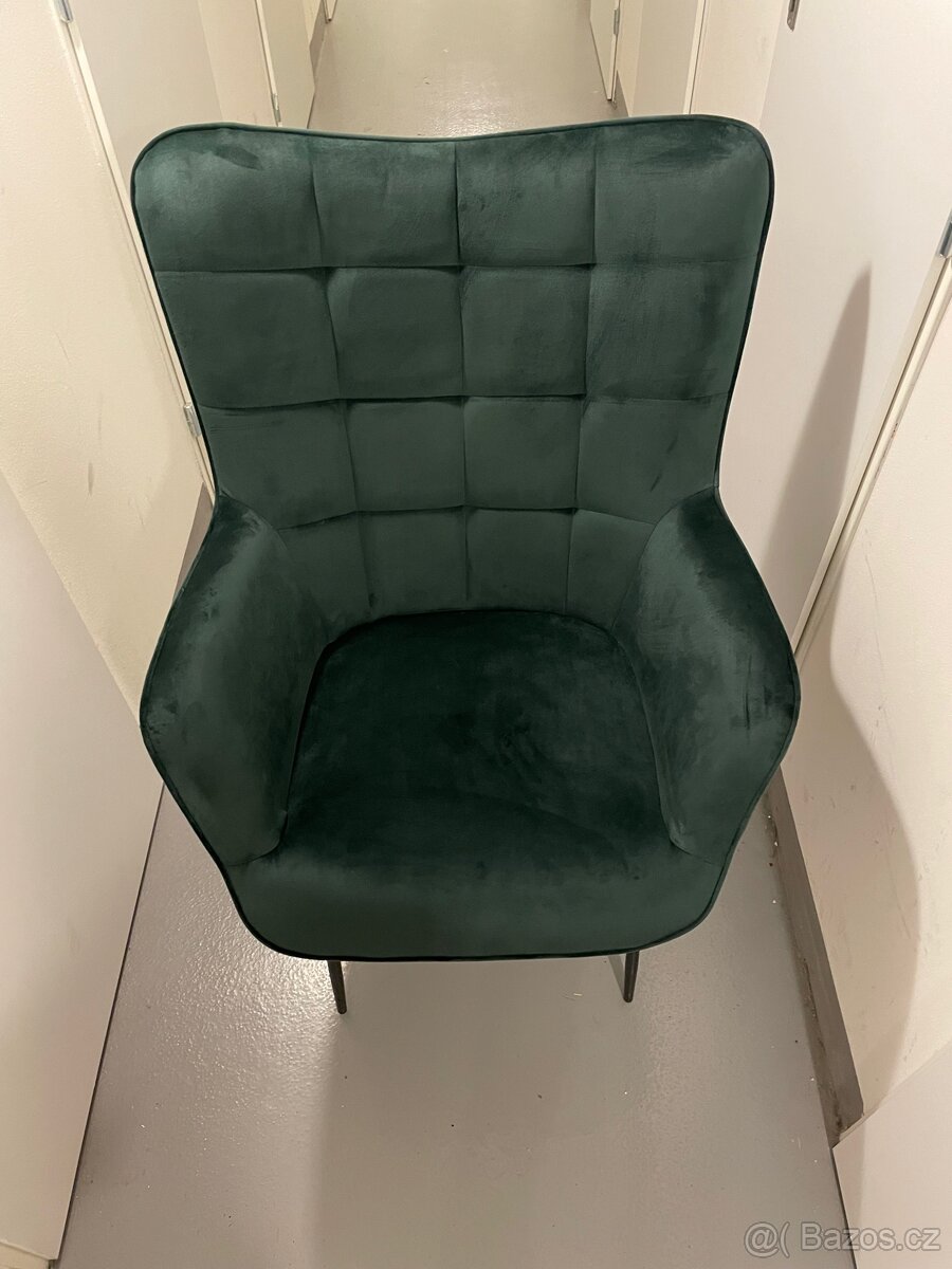 Sametové křeslo Glasgow - 6