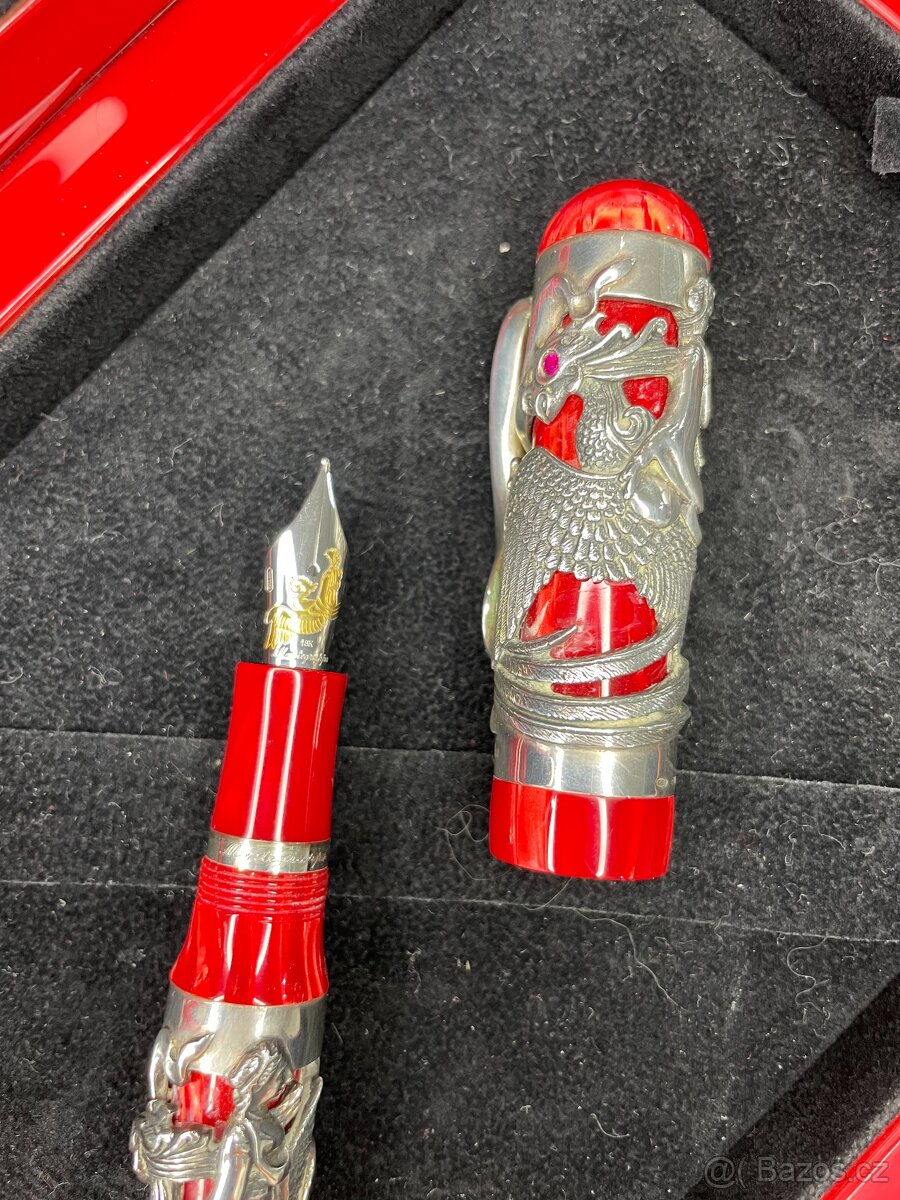 Luxusní stříbrné sběratelské pero Montegrappa Eternal Bird - 6