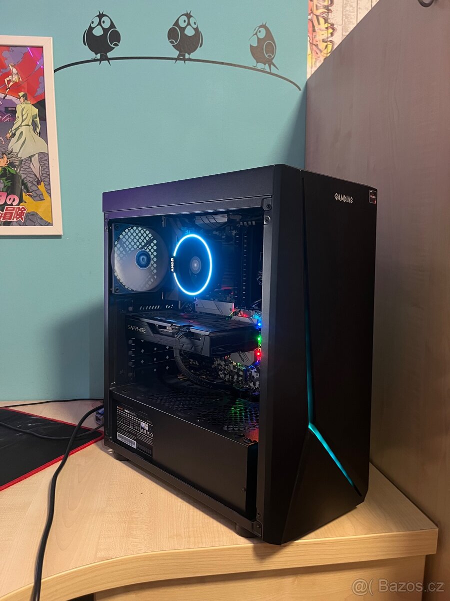 Herní PC ryzen 5 2600, radeon 5500 XT - 6