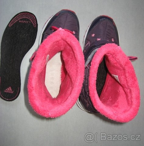 Zimní dětské sněhule ADIDAS GIRL ZAMBAT - velikost 34/35 - 6