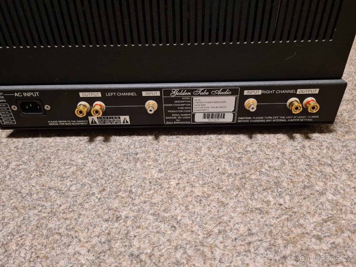 Golden Tube Audio SE-40 – Stereo Power Amplifier - 6