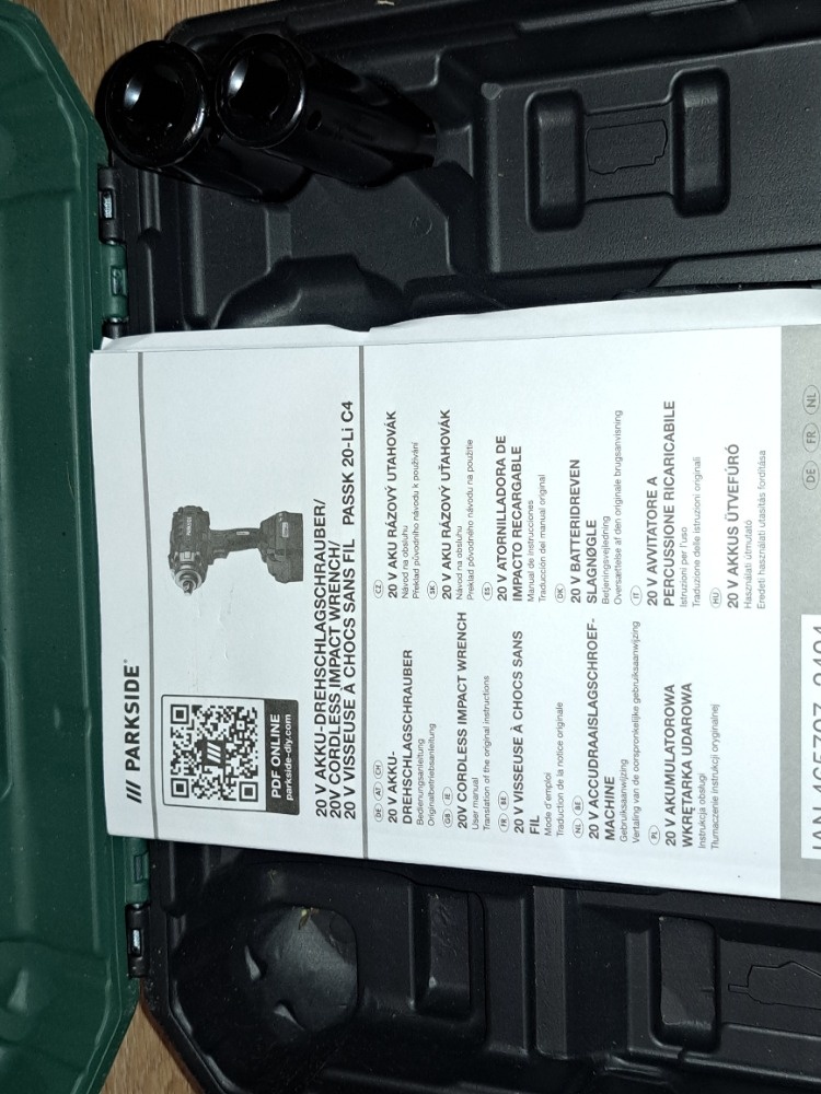 Aku rázový utahovák na kola auta PASSK 20-Li C4 - 6