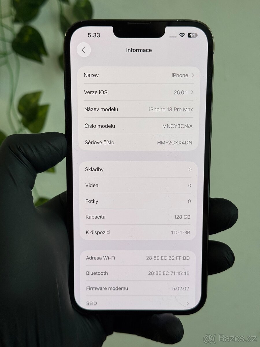 iPhone 13 Pro Max 128GB zelený - 100% baterie - 6