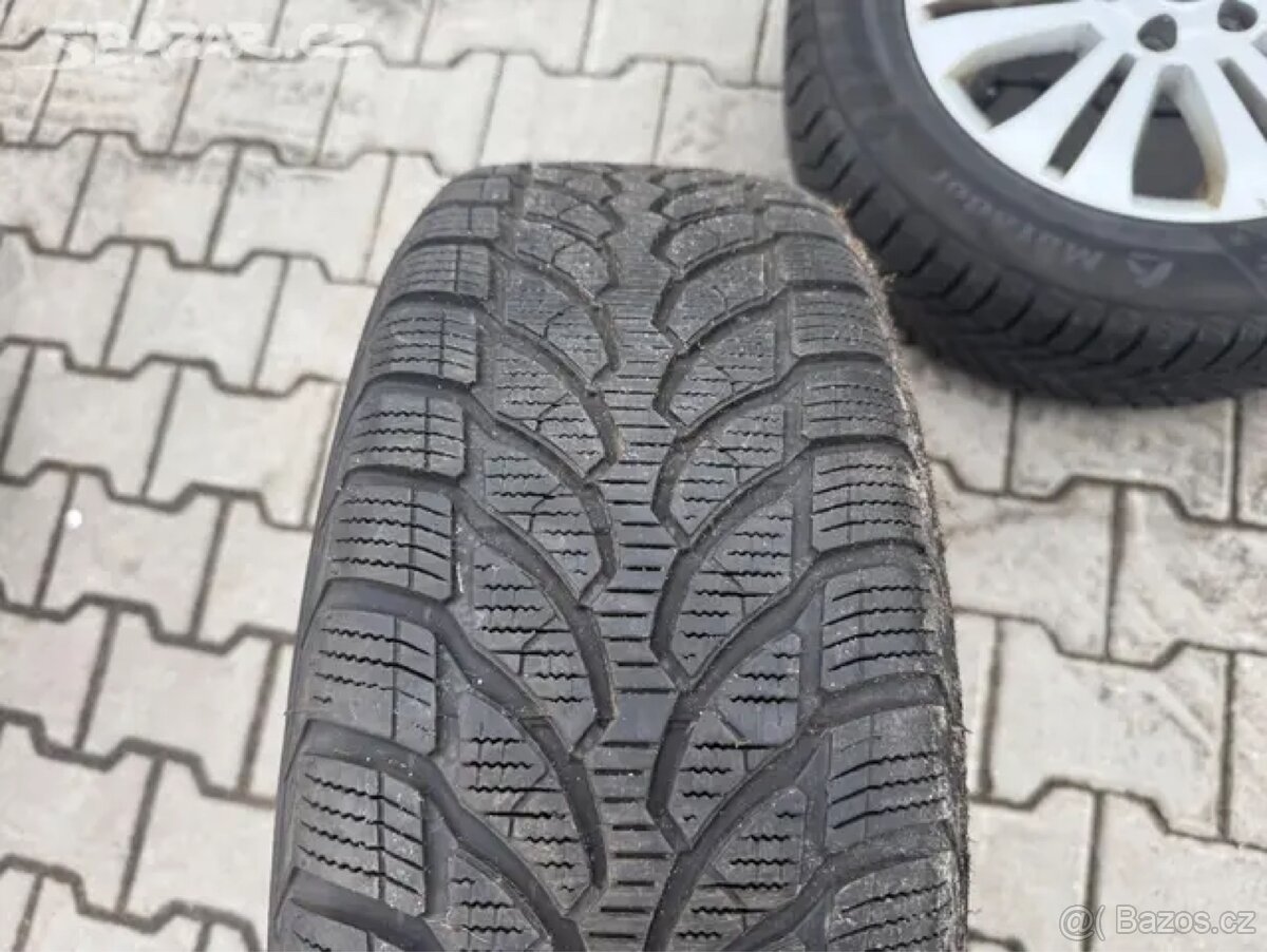 4x al kola 5x108 16 + pneu zimní 205/60 R16 - 6