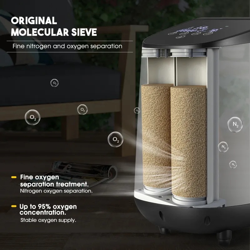 Kyslikový koncentrátor NOVÝ se ZÁRUKOU + OXYMETER - 6