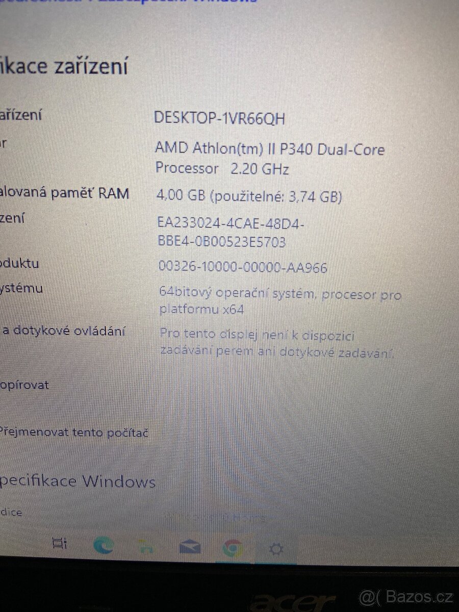 Prodám 3 notebooky – každý má drobnou vadu, jinak plně funkč - 6