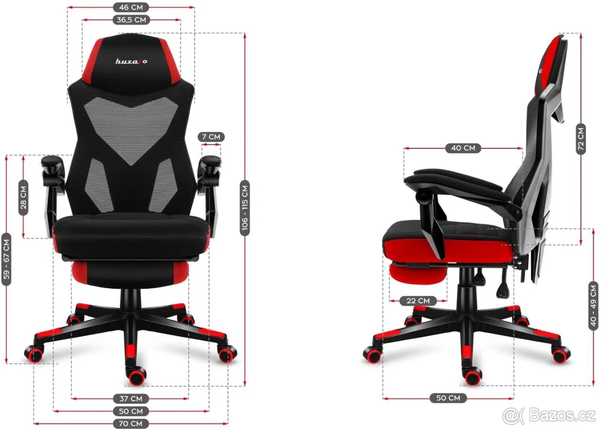 Ergonomická herní židle Combat 3.0 - 6