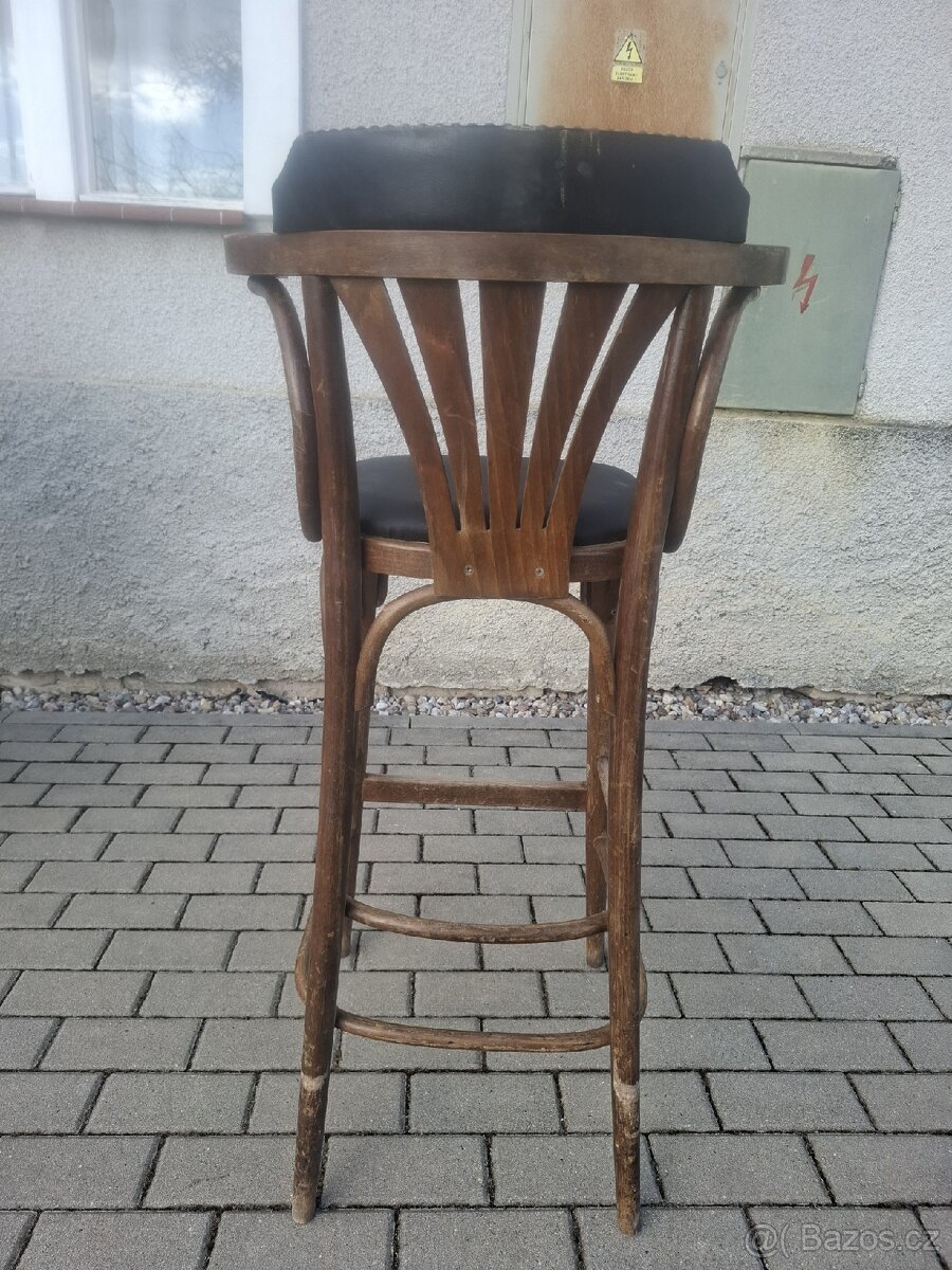 12x stare barové židle - 6