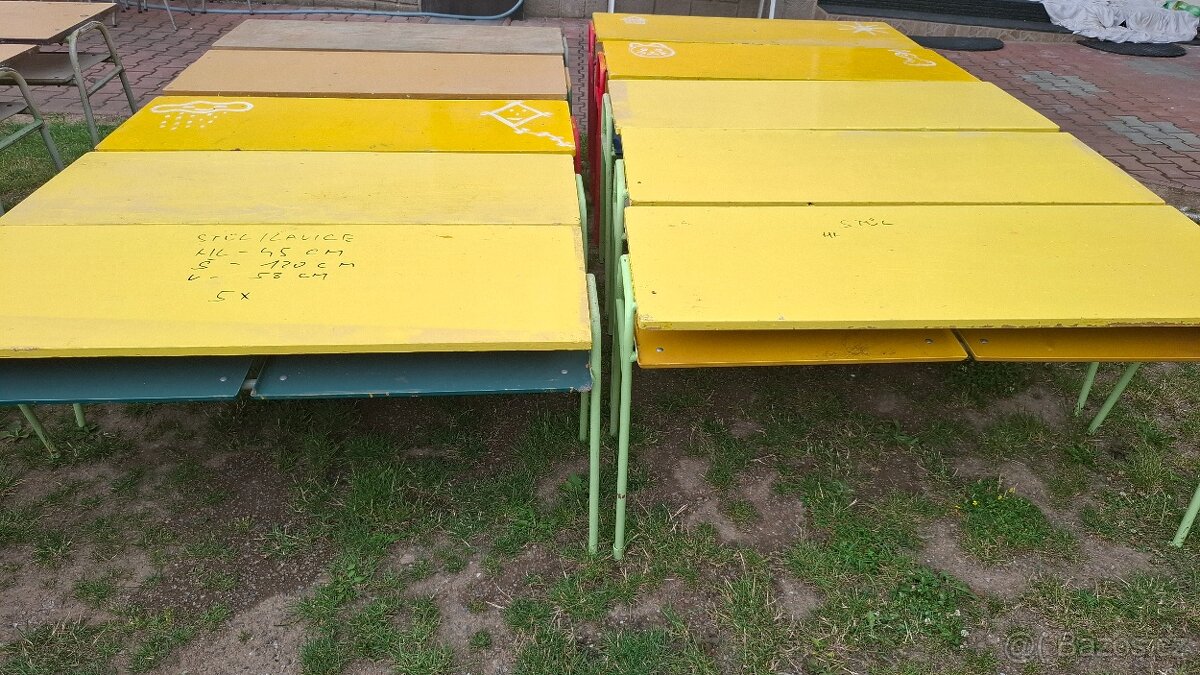 Stoly Židle Lavice Ponk Pracovní stůl - více typů - 6