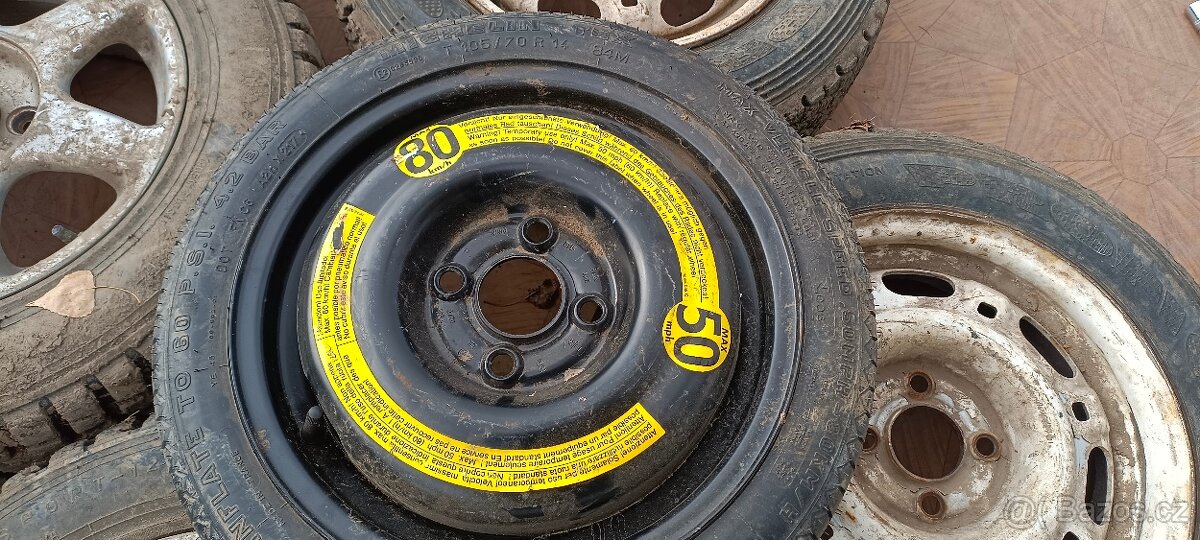 Dojezdová rezerva 105/70 R14 4x100 - 6