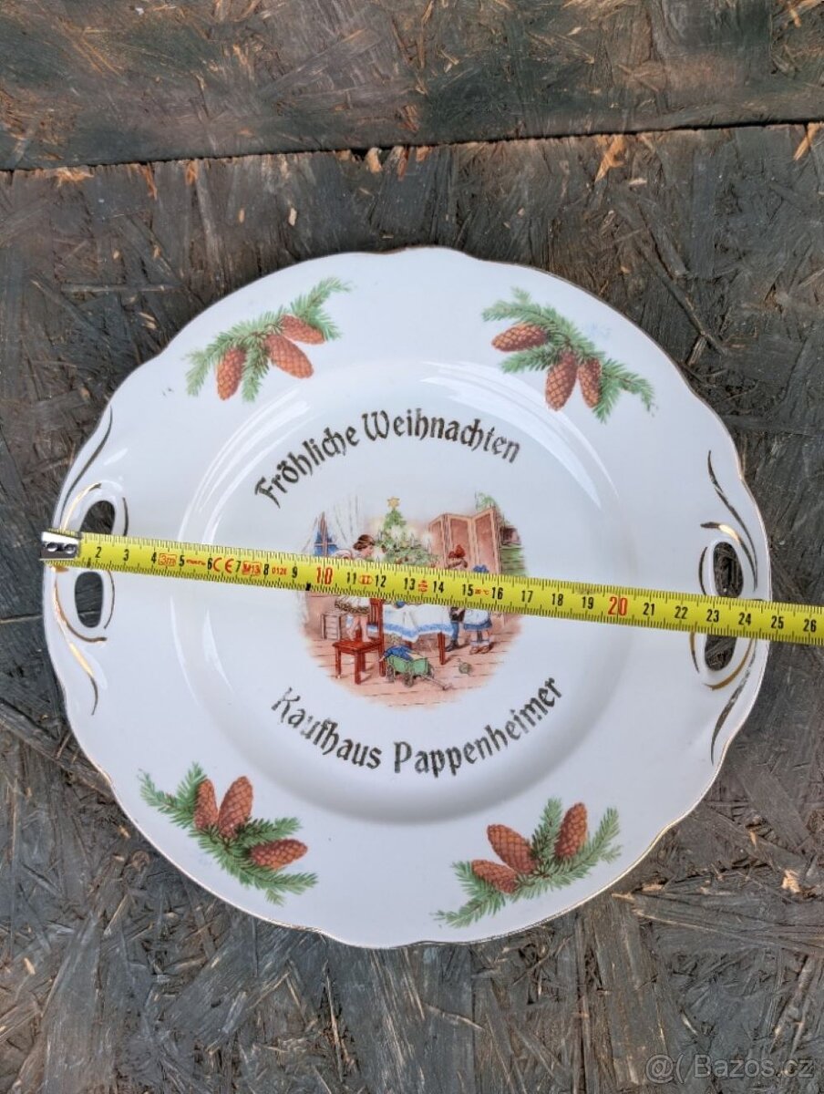 Starobylý servírovací talíř, Kauffhaus... - 6