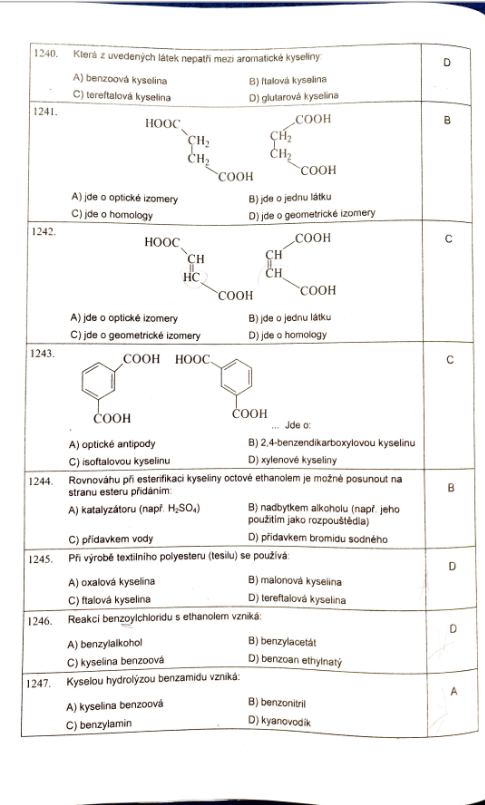 Soubor otázek na Farmaceutickou fakultu Hradec Králové - 6