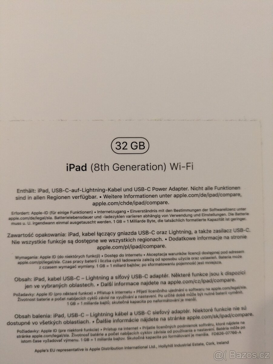 Apple iPad 8gen 32GB WIFI - 6