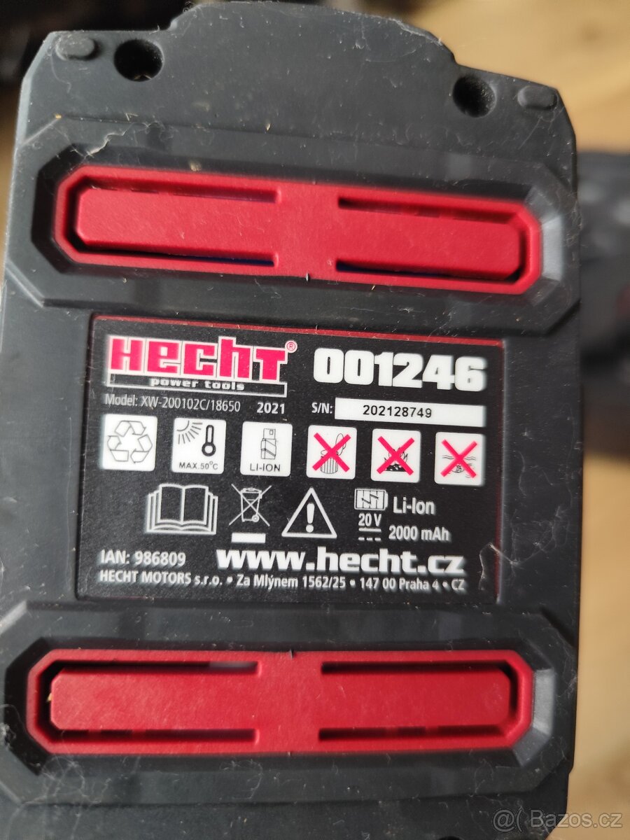 Aku vrtačka HECHT 20V, 2x Lion baterie - 6