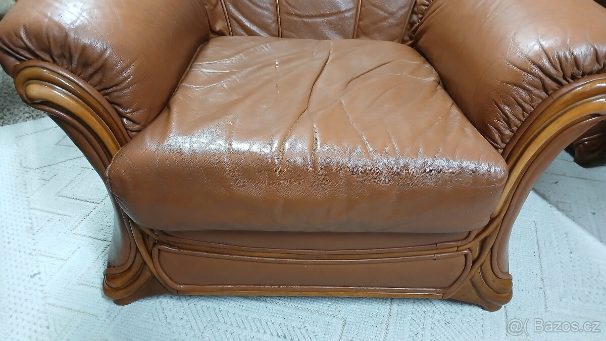 Kožená sedací souprava 3+1+1 - 6