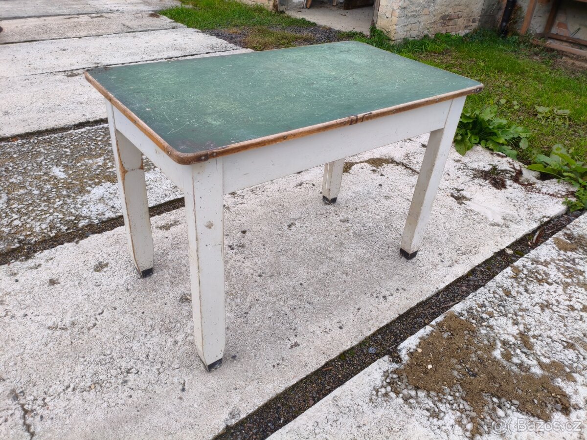 Starožitný jídelní stůl se šuplíkem - 6