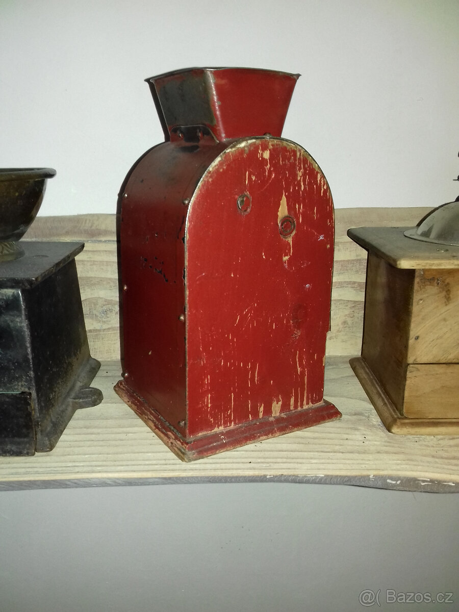 Prodám - starožitný designový mlýnek na kávu TIX - 6