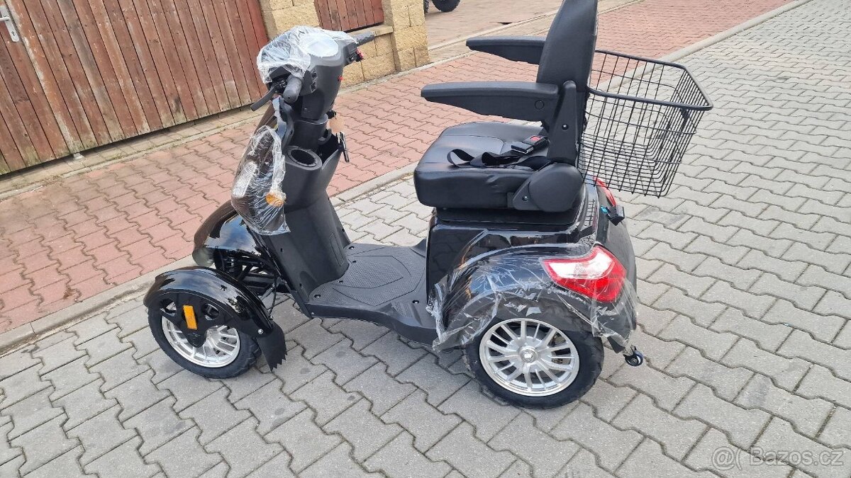 Elektrický čtyřkolový skútr 4GO,500 W 60 V 25 km/h černá nep - 6