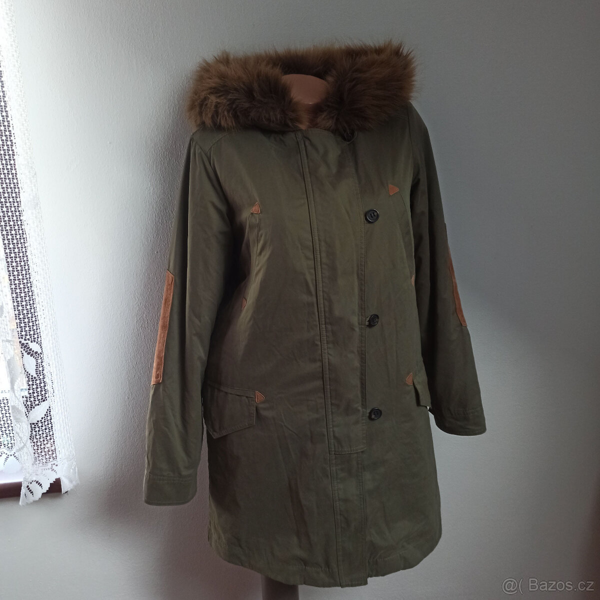 dámská zimní bunda - parka vel. M ZARA TOP STAV - 6