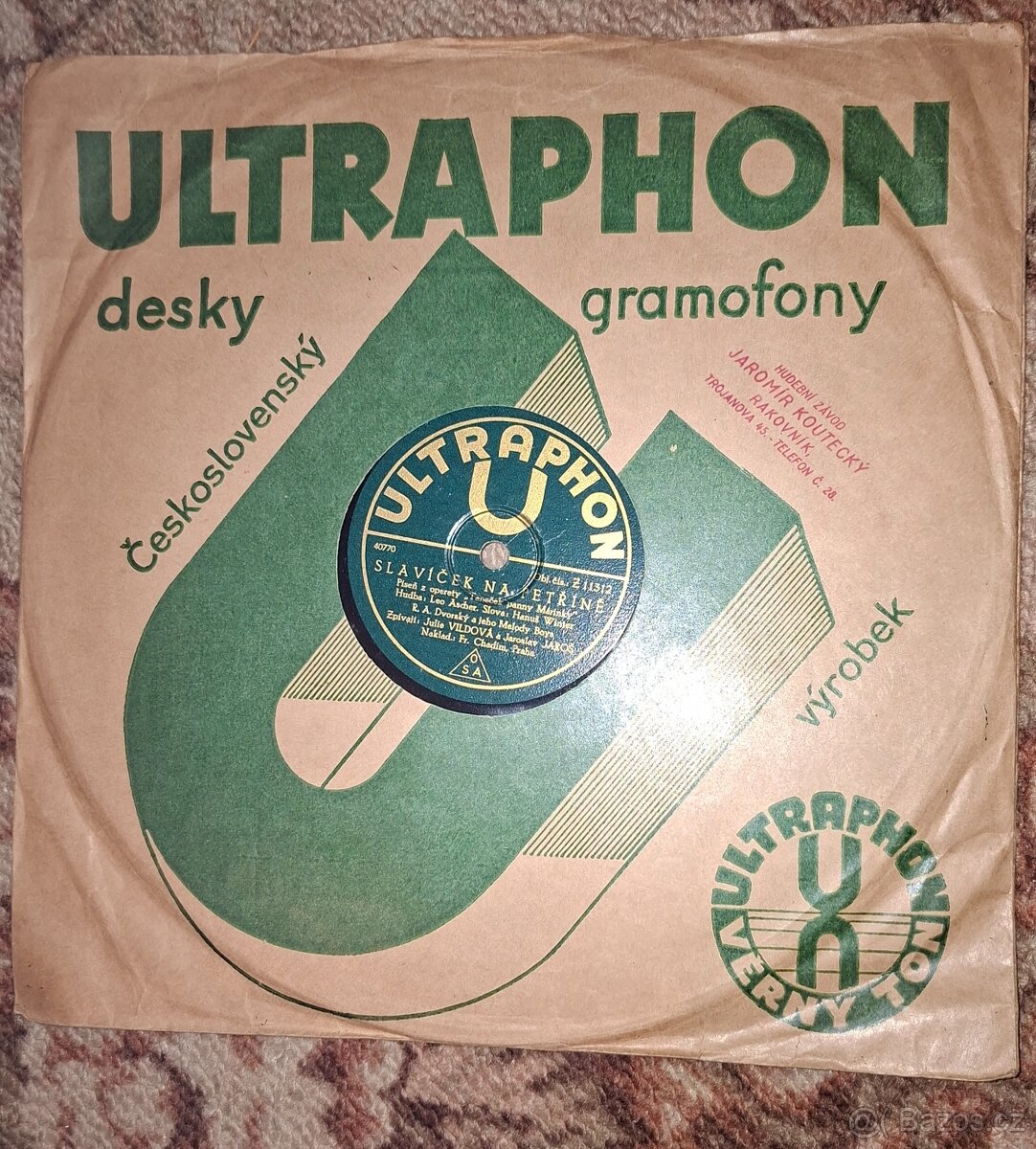 Šelakové gramofonové desky - 25 cm - 6