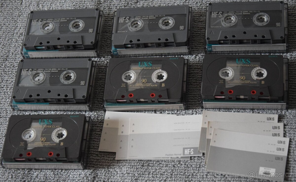 SONY HF-S 90min typ I + SONY UX-S 90min TYP II/CrO2, 7ks - 6