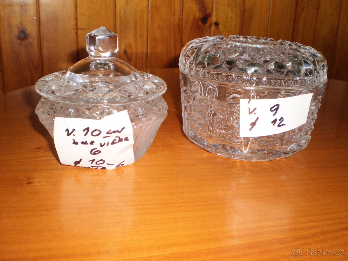 sklo - broušené - více kusů - dědictví ++nové++ - 6