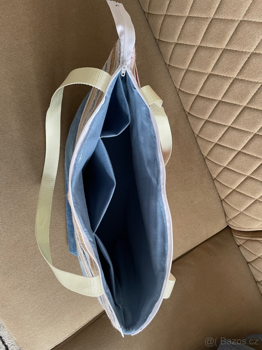 Kabelka přes rameno, nová, ruční práce - 6