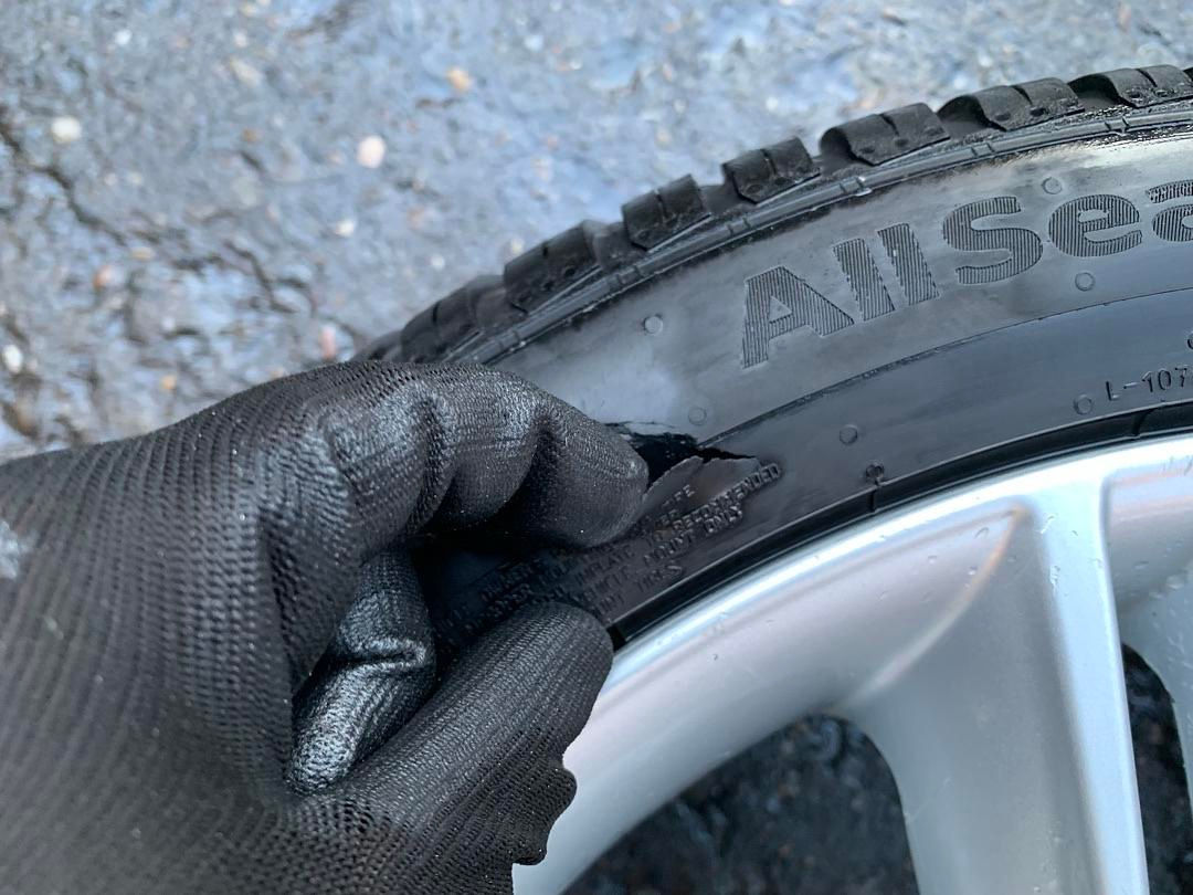 Original 3x ALU kola Audi 18" 8J ET45 pneu 245/40/R18 - 6