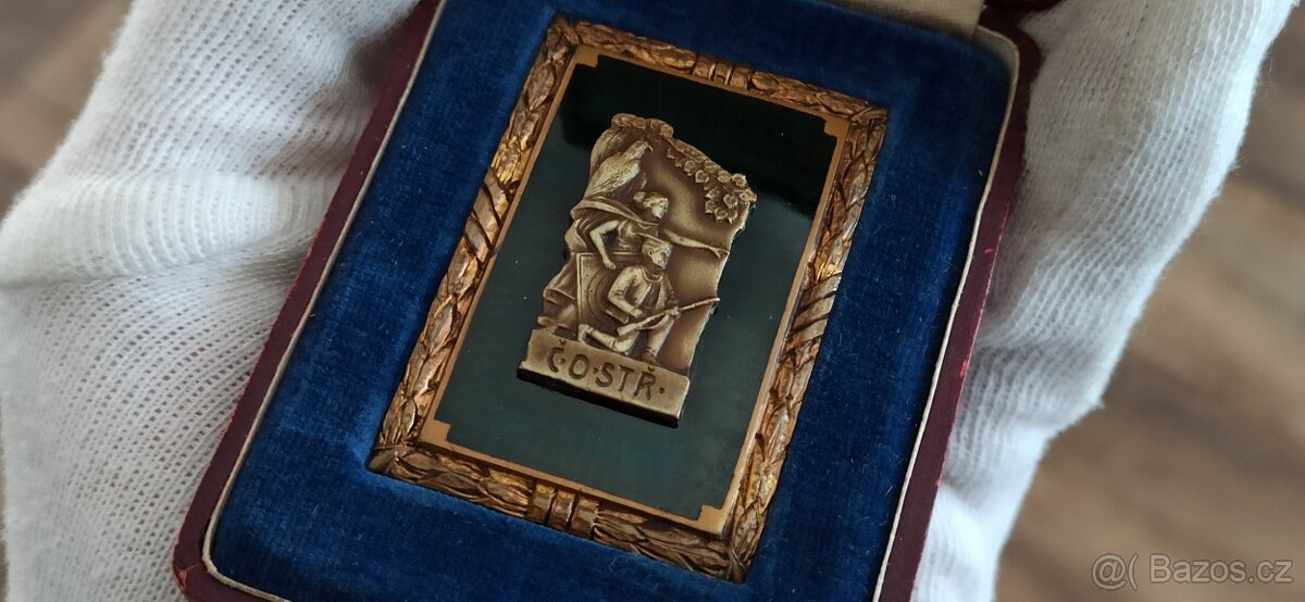 ČSR 1928 vojenská střelecká plaketa v etui. - 6